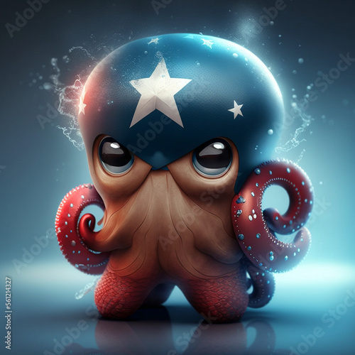 Superhero and Sea Creature