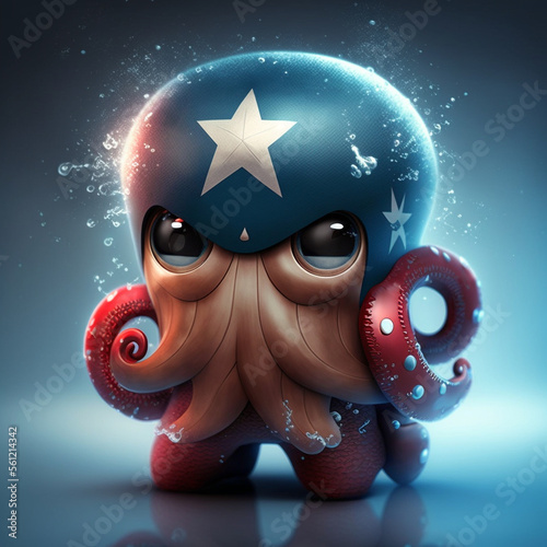 Superhero and Sea Creature