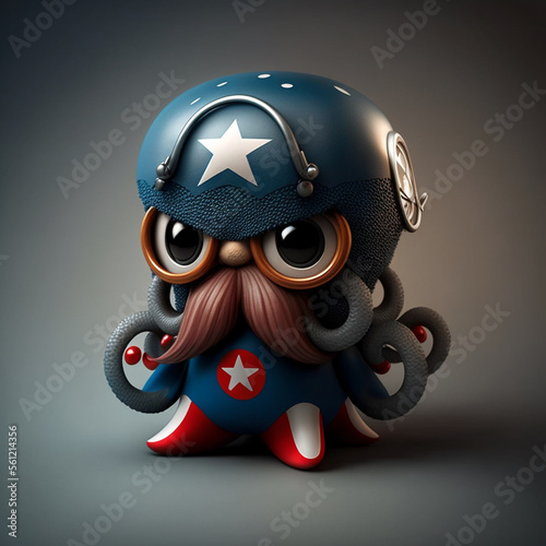 Superhero and Sea Creature