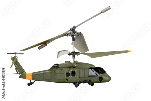 Helicopter isolated on a white background
