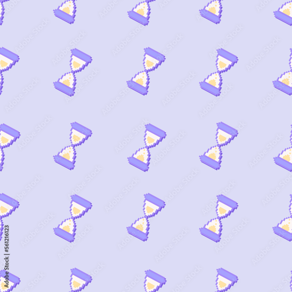 2000s y2k style groovy trippy seamless pattern Old pc game 90s aesthetic. Pixel icon hourglass 2000s y2k style groovy trippy seamless pattern Old pc game 90s aesthetic. Pixel icon hourglass