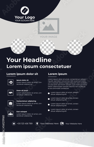 Creative Business Flyer Design. can be used for any type of advertisement.