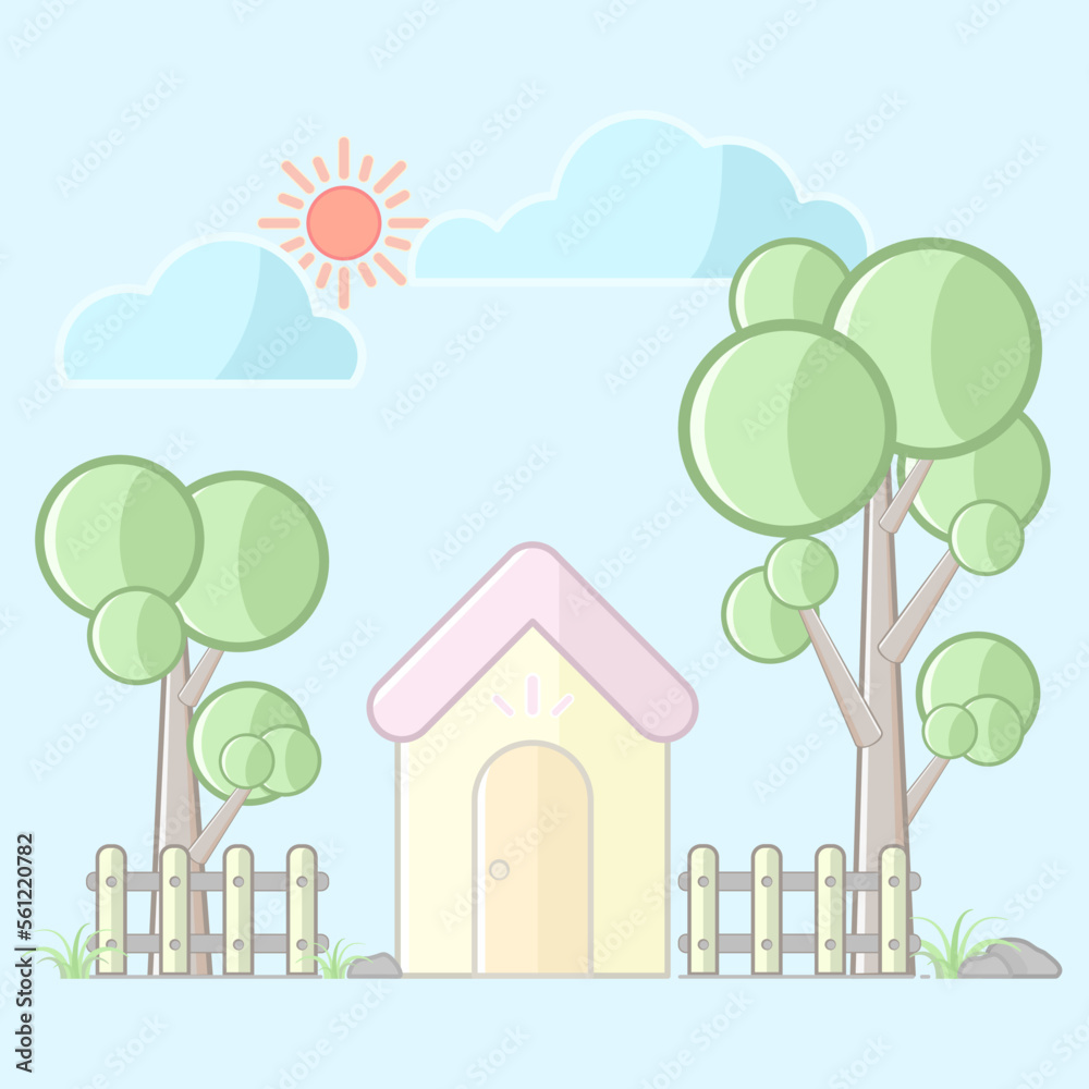 house and tree house and tree