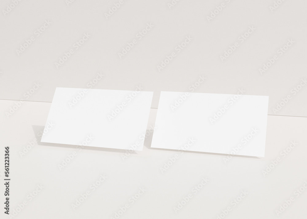 Clean minimal business card mockup Clean minimal business card mockup
