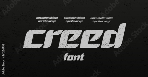 Sport alphabet letters font. Bold Italic Minimal Automotive Designs. Typography fonts regular bold thin weight lowercase. vector illustration