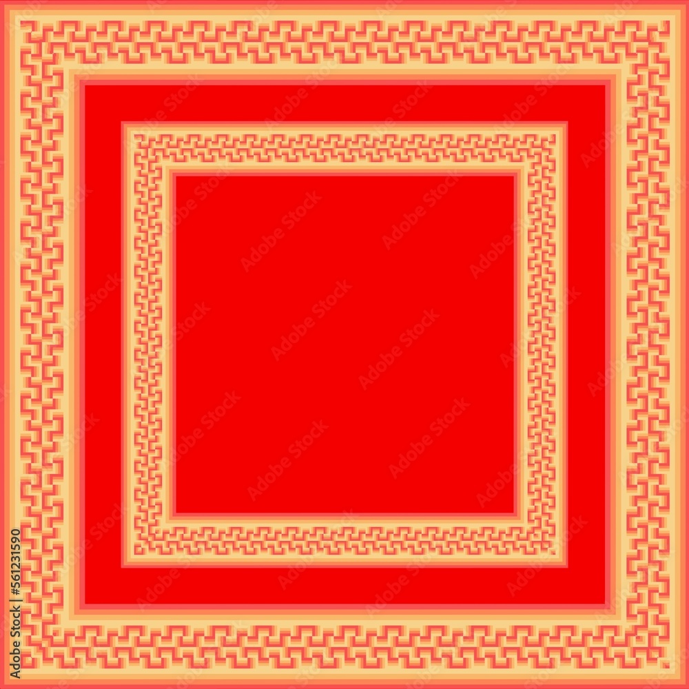 Draw a yellow line with a red background, Design, Square pattern, Fabric pattern, Pattern for use as background. Draw a yellow line with a red background, Design, Square pattern, Fabric pattern, Pattern for use as background.