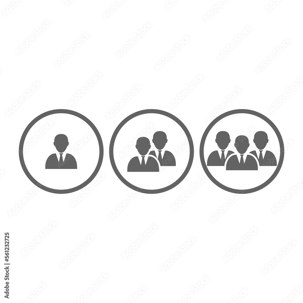 Group people icon isolated on white background Group people icon isolated on white background
