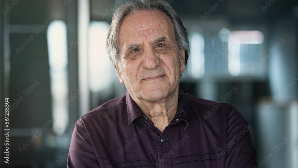 Portrait of senior man looking at the camera Portrait of senior man looking at the camera
