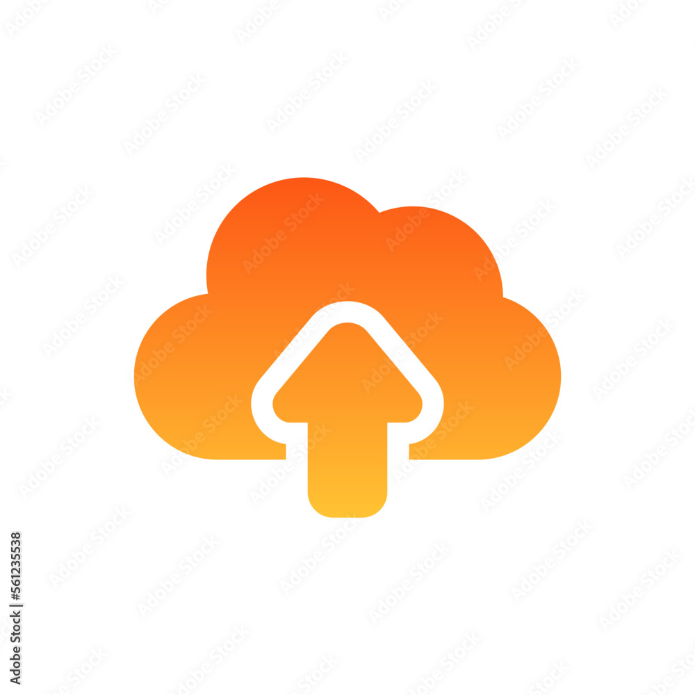 upload flat gradient icon upload flat gradient icon