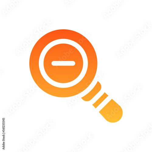 zoom flat gradient icon