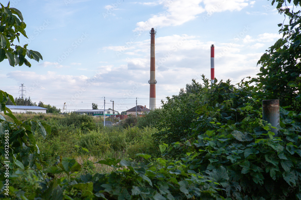 Obraz premium kominy przemysłowe
