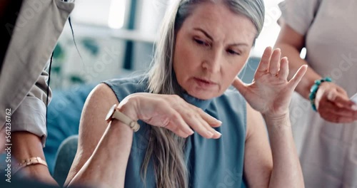 Wallpaper Mural Stress, overworked and headache with business woman multitasking audit, schedule or compliance. Tired, accountability and mental health with employee and documents for burnout, frustrated or deadline Torontodigital.ca