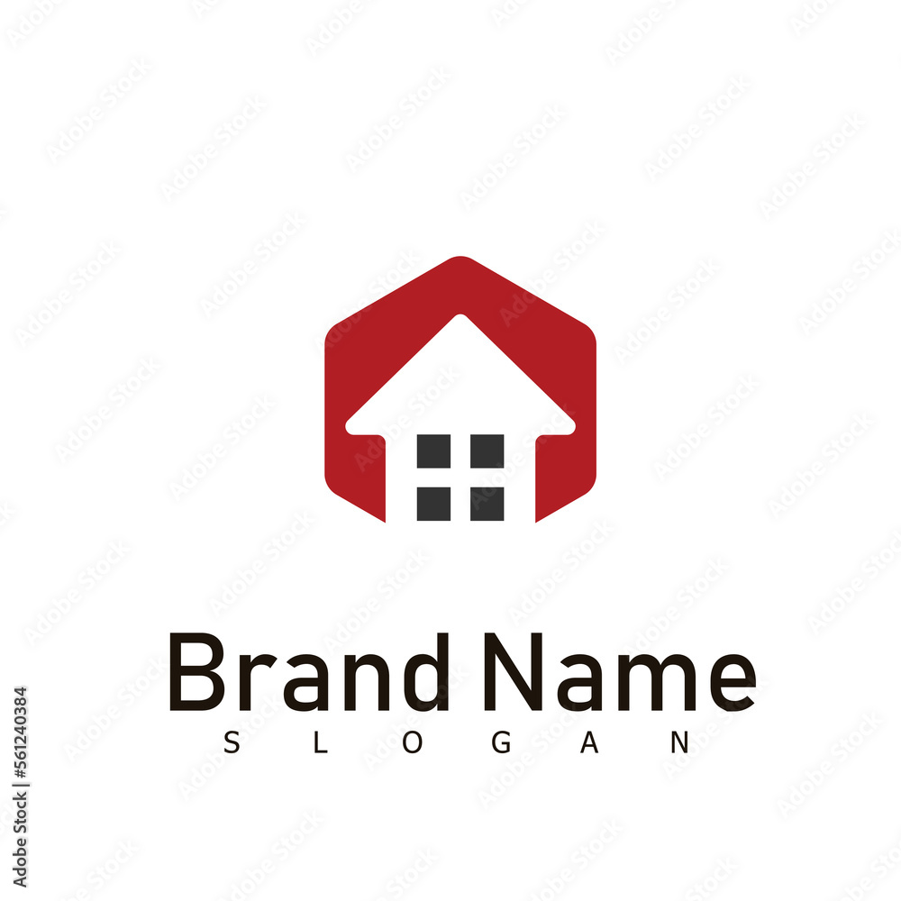 Fototapeta premium home logo educasi design symbol emblem house