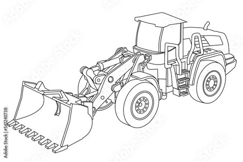 bulldozer illustration