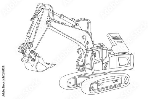 excavator and shovel