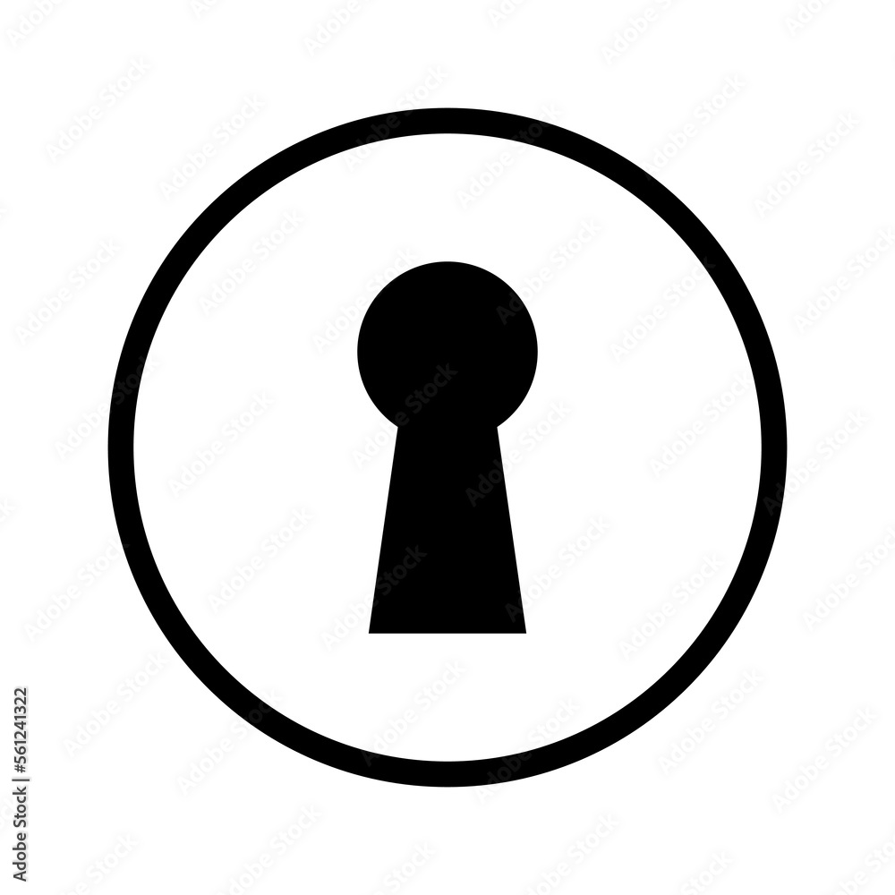 Keyhole line icon isolated on white background. Black flat thin icon on modern outline style. Linear symbol and editable stroke. Simple and pixel perfect stroke vector illustration. Keyhole line icon isolated on white background. Black flat thin icon on modern outline style. Linear symbol and editable stroke. Simple and pixel perfect stroke vector illustration.