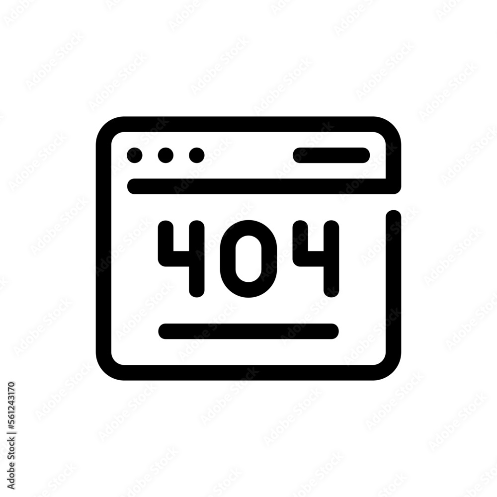 404 error line icon 404 error line icon