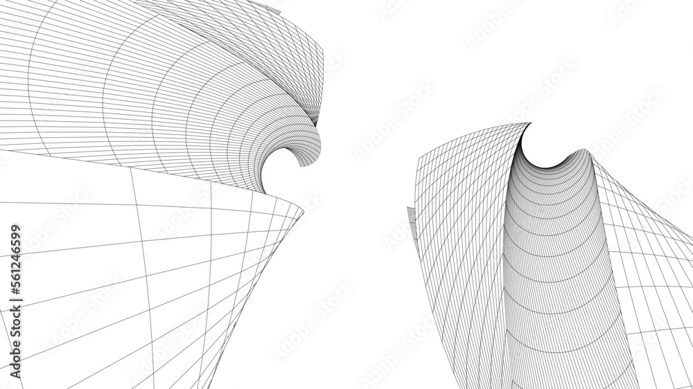 Abstract geometric drawing Abstract geometric drawing