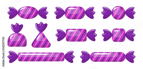 Set of vector isolated sweets