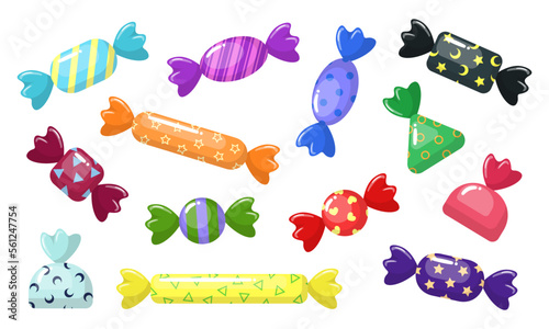 Set of vector isolated sweets