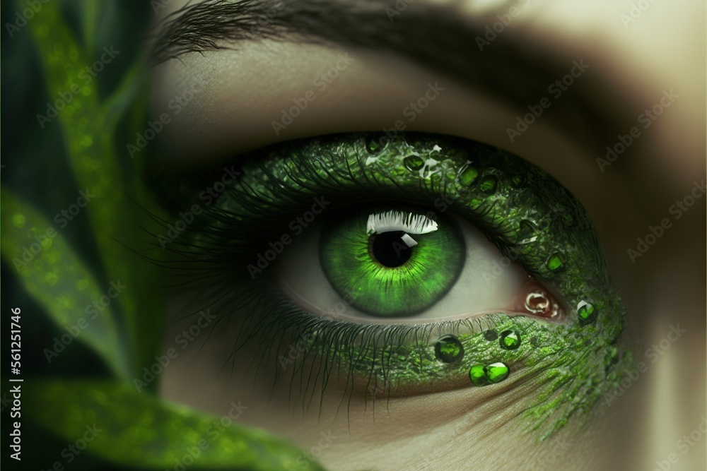 Fototapeta premium Human Face,Young Women,Close-up,Portrait,One Person,Looking At Camera,Beauty,Part Of,Make-Up,Sensory Perception,Eyesight,Young Women,Red,Fashion,Beautiful Woman,Glamour,Looking,ai 