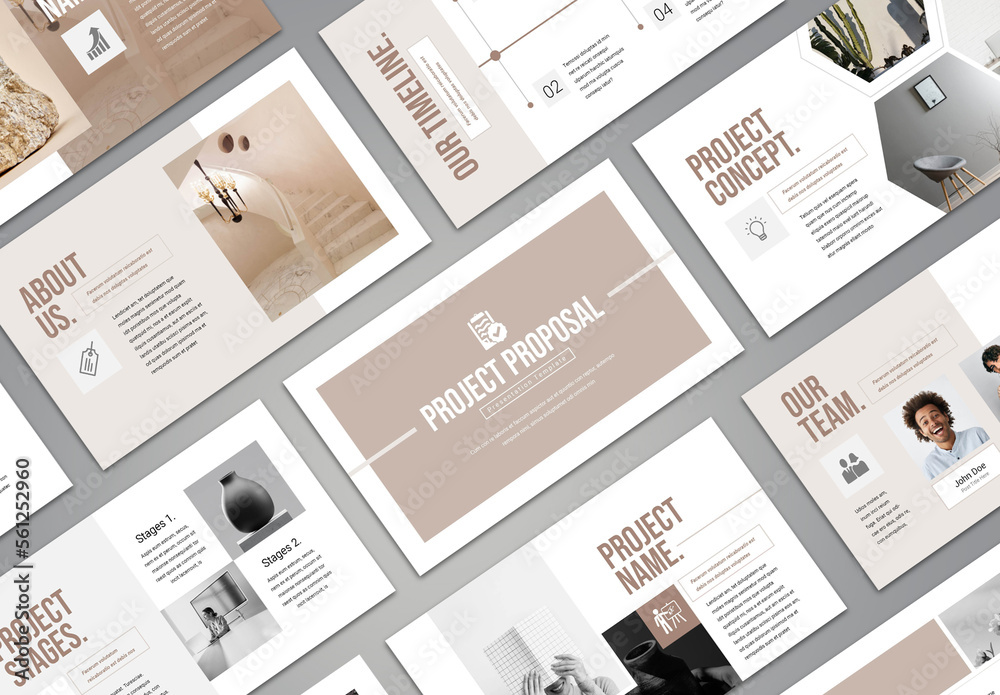 Clean Business Modern Presentation Template Stock Template | Adobe Stock