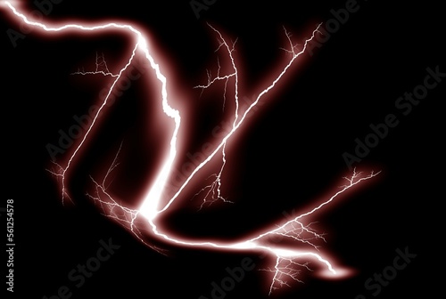 lightning lightning red storm lighting lightning natural phenomena black background