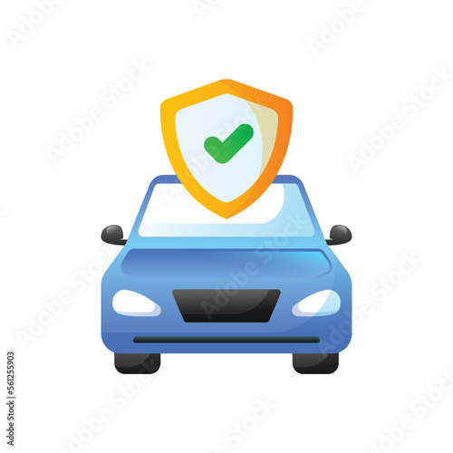 Car insurance design illustration 