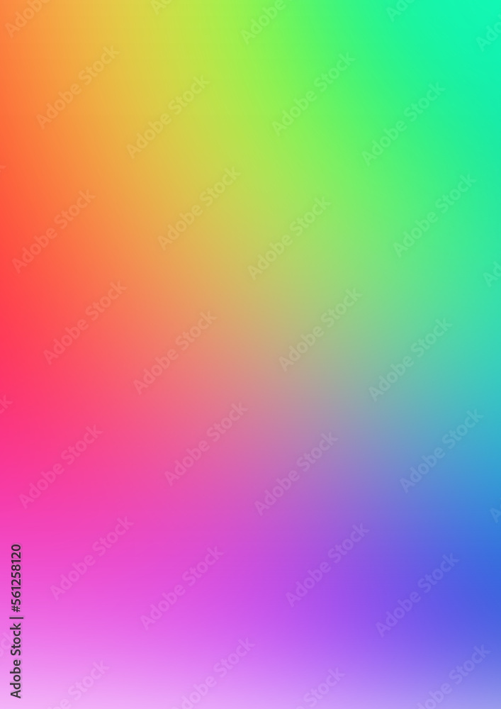 Fototapeta premium Rainbow colors abstract background digital. Texture smooth and blurred gradient brilliant backdrop. Design layout multicolor for poster banner web. Gay Pride LGBT concept is colorful funs. mobile app.