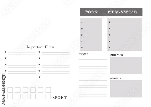 planner for the week, month planning your time