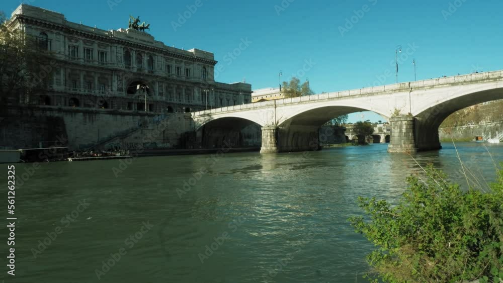 Bridge of Hadrian famous bridge in Rome, Italy Bridge of Hadrian famous bridge in Rome, Italy