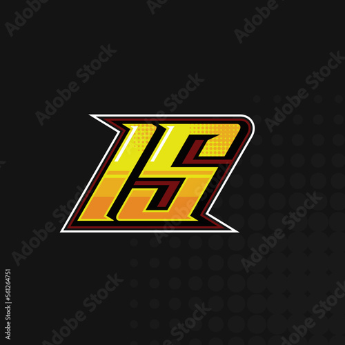 Race Number 15 logo design vector