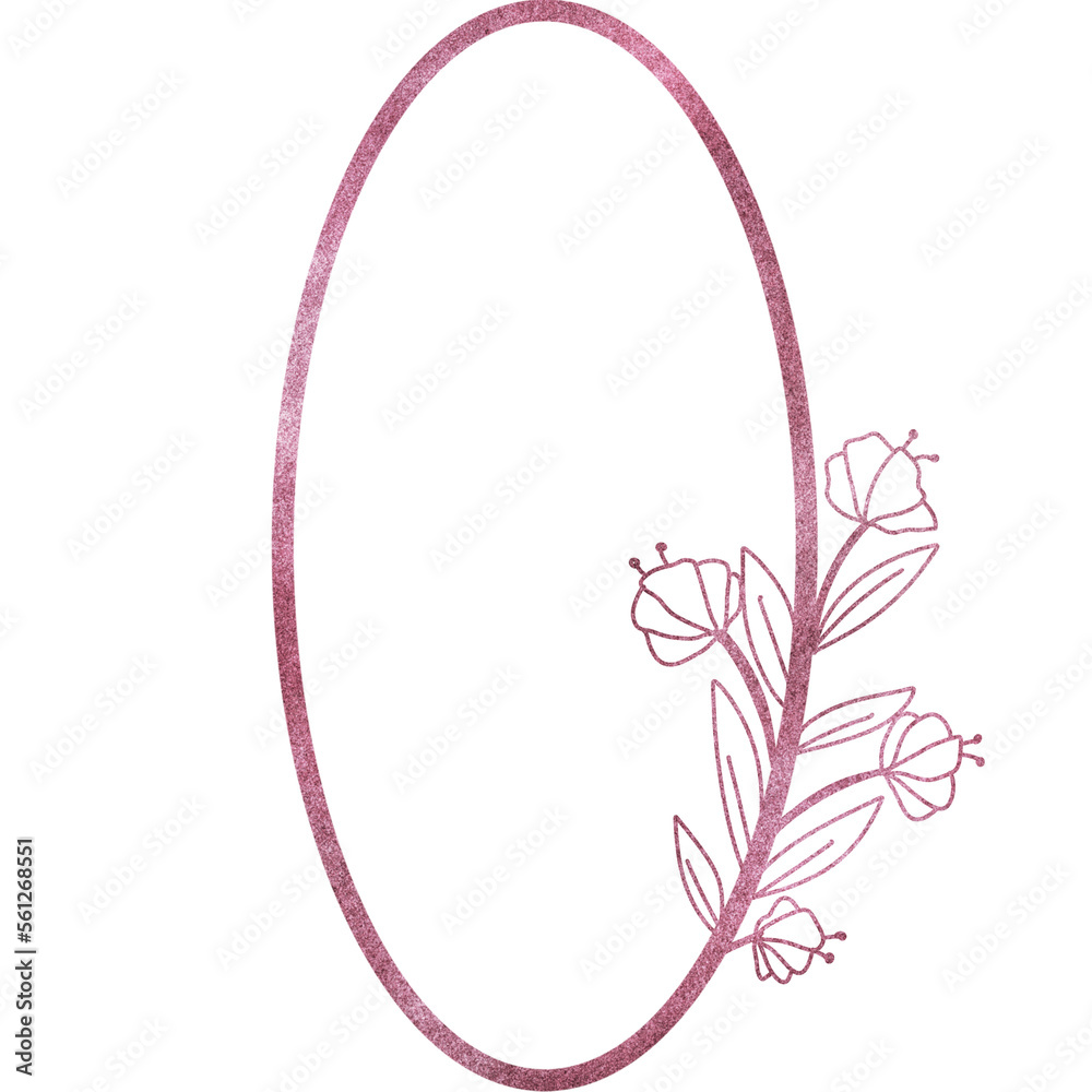 Rose gold geometric frame Rose gold geometric frame