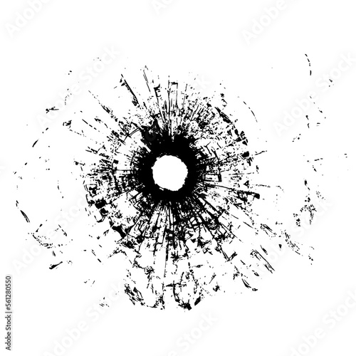 firearm bullet hole vector