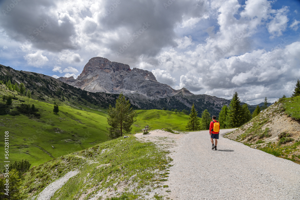 Wandern in Südtirol an der Plätzwiese / Dolomiten
