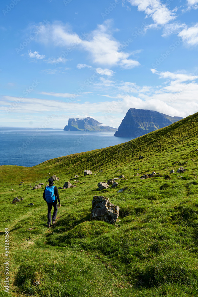 Fototapeta premium Trøllanes, Kalsoy, Faroe Islands