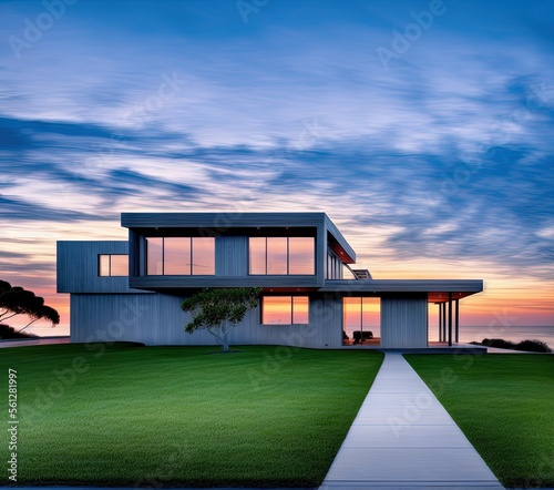 3d rendering of a modern house © ozun