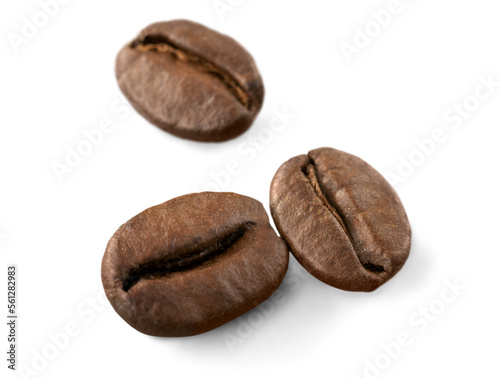 One Brazilian black coffee beans