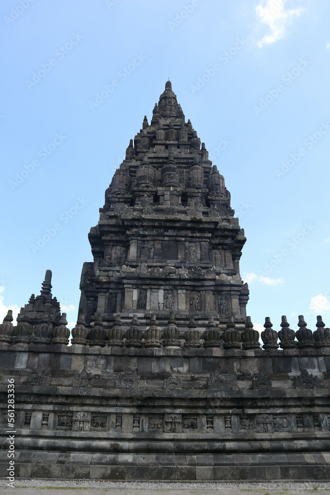 Prambanan Temple in Yogyakarta indonesia. UNESCO world heritage in Indonesia. the biggest hindu temple