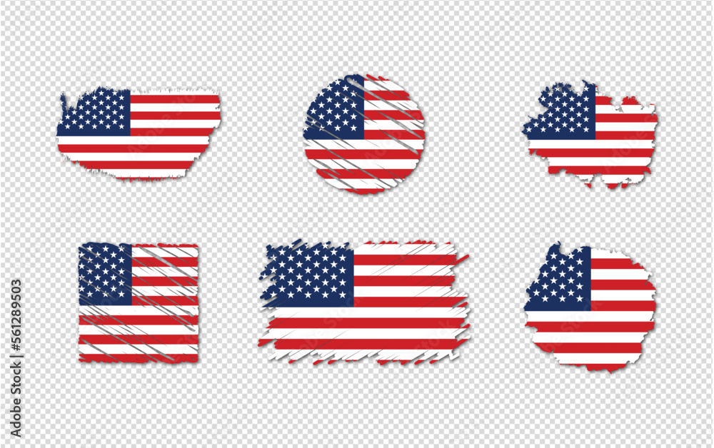 Free vector illustration of usa flag Free vector illustration of usa flag