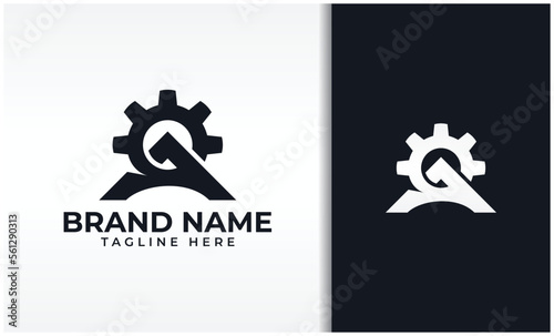 Gear Logo, Letter G E A R Combination