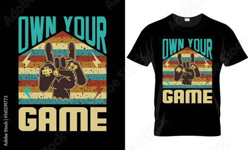 unique gaming t shirt design