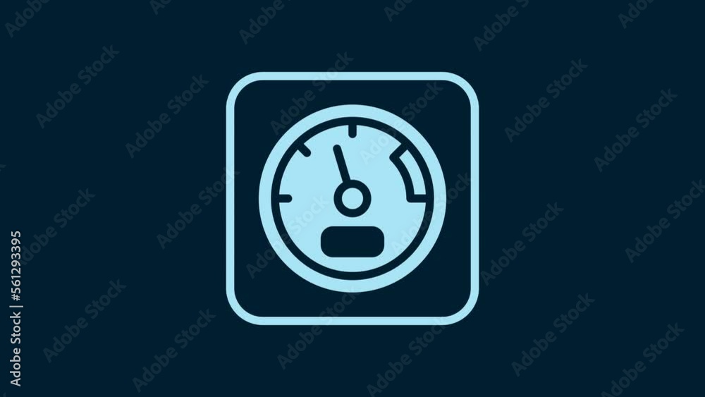 White Sauna thermometer icon isolated on blue background. Sauna and bath equipment. 4K Video motion graphic animation White Sauna thermometer icon isolated on blue background. Sauna and bath equipment. 4K Video motion graphic animation