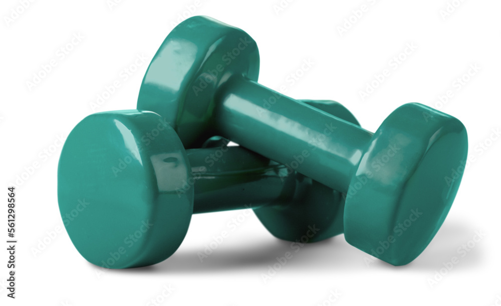 Green classic dumbbells, Sports Equipment Green classic dumbbells, Sports Equipment