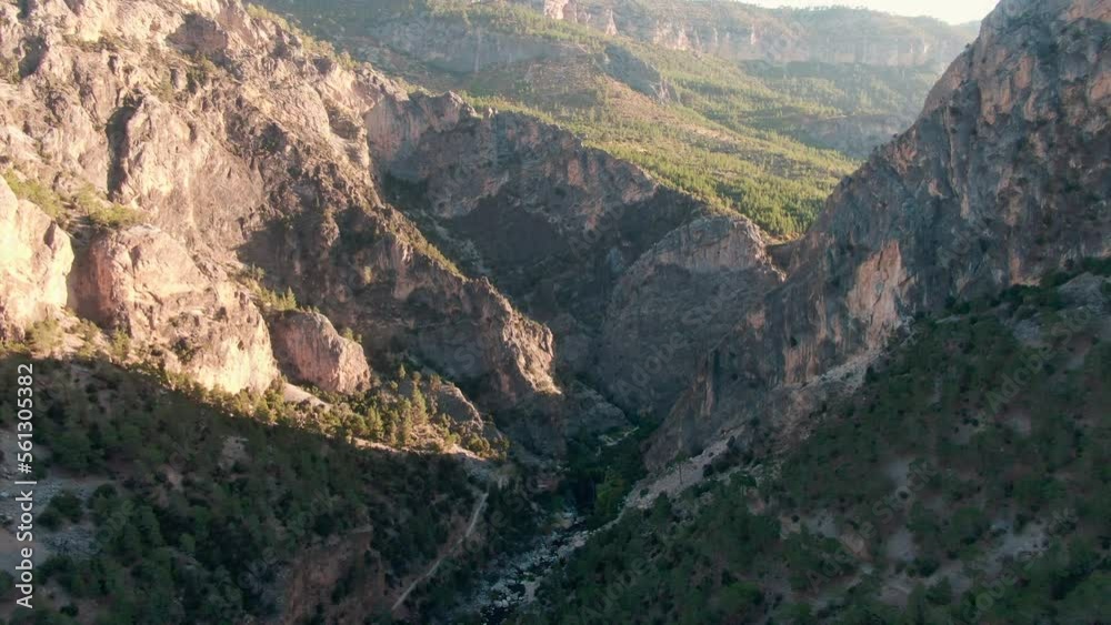 Mountains near Yerkopru waterfall, beautiful view of Mersin Mountains near Yerkopru waterfall, beautiful view of Mersin