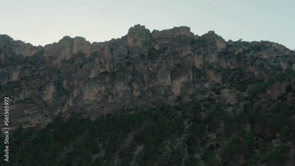 Mountains near Yerkopru waterfall, beautiful view of Mersin Mountains near Yerkopru waterfall, beautiful view of Mersin