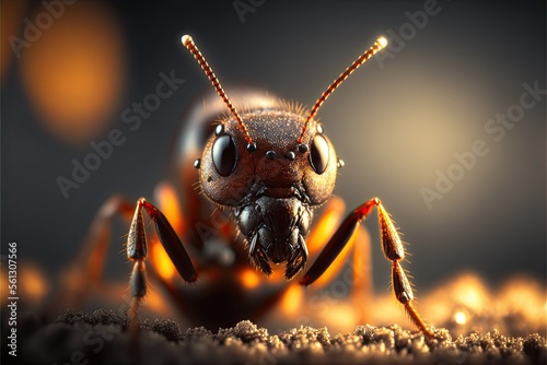 macro of an ant