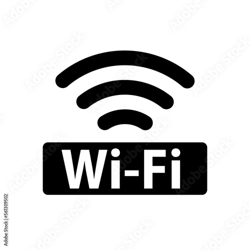 Logo icon for Wi-Fi signal. Vector.