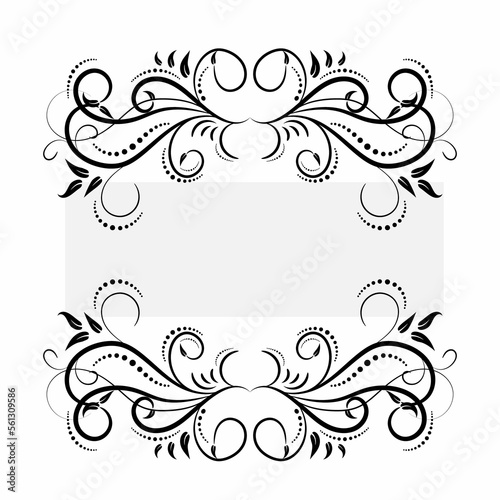 Luxurious frame, exquisite background. Victorian style. Calligraphic brush, royal lines. For your holiday invitations, cards, greetings. Creates a special mood.