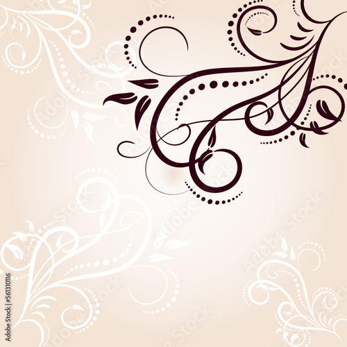 Luxurious frame, exquisite background. Victorian style. Calligraphic brush, royal lines. For your holiday invitations, cards, greetings. Creates a special mood.